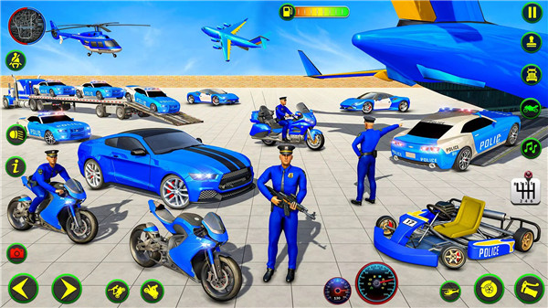 Police Plane Transporter Game screenshot