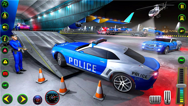 Police Plane Transporter Game screenshot