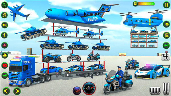 Police Plane Transporter Game screenshot