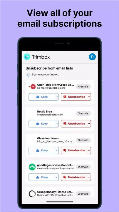 Trimbox screenshot