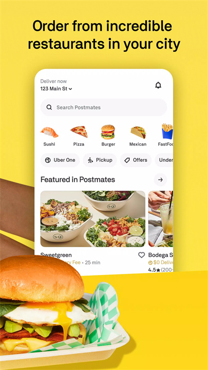 Postmates 送餐服务 screenshot