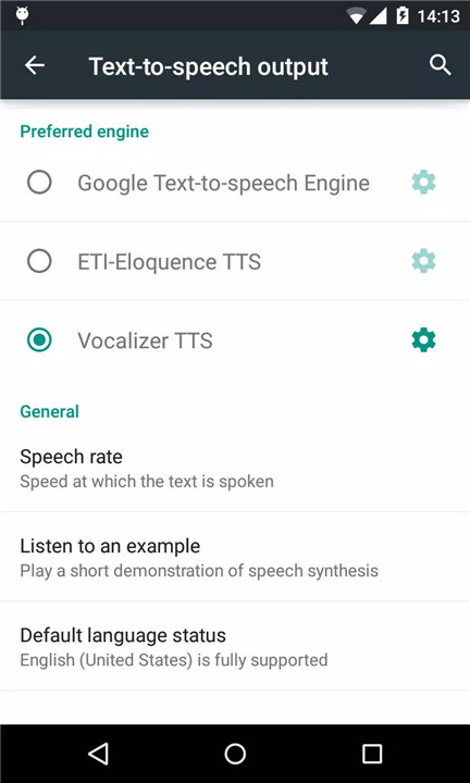 Vocalizer TTS Voice (English) screenshot