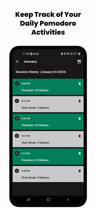 Pomoset: Time Tracker screenshot