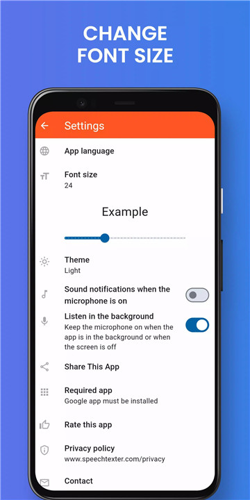 SpeechTexter screenshot