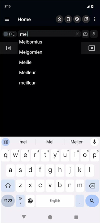 English French Dictionary screenshot