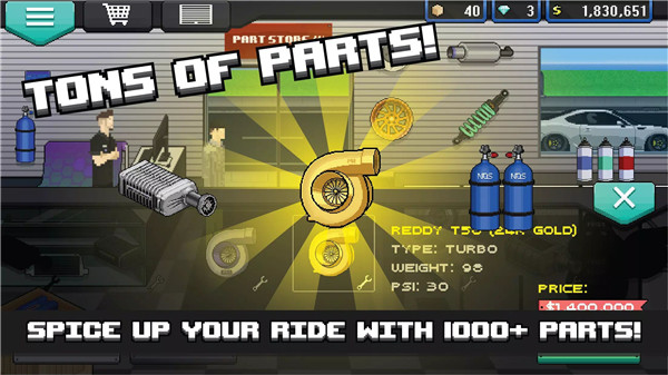 Pixel Car Racer screenshot