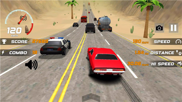 Heavy Traffic Rider Car Game screenshot