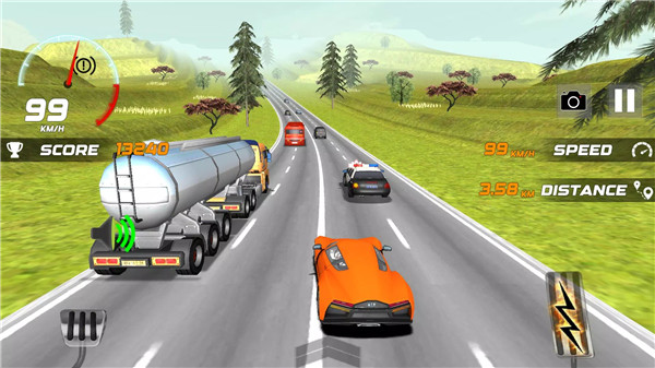 Heavy Traffic Rider Car Game screenshot