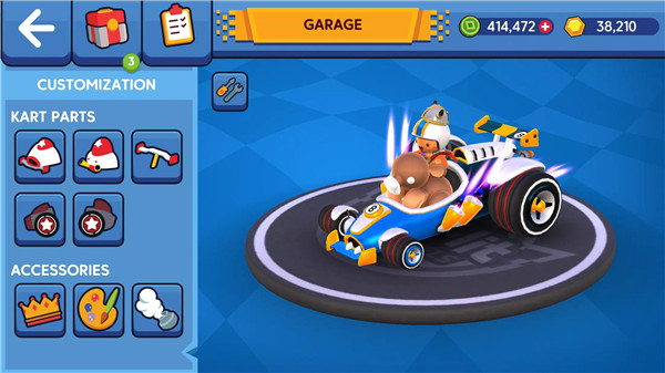 Starlit On Wheels: Super Kart screenshot