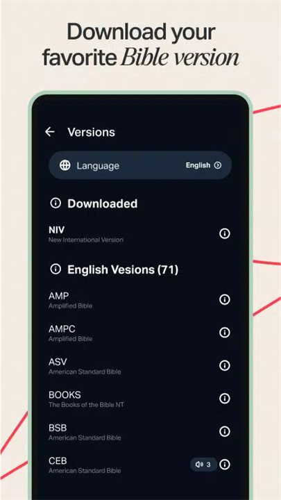 Bible App Lite - NIV & KJV screenshot