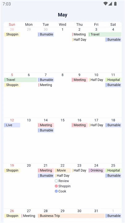 ToDo Schedule Calendar - dolfy screenshot