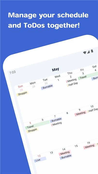 ToDo Schedule Calendar - dolfy screenshot