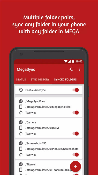 Autosync for MEGA - MegaSync screenshot