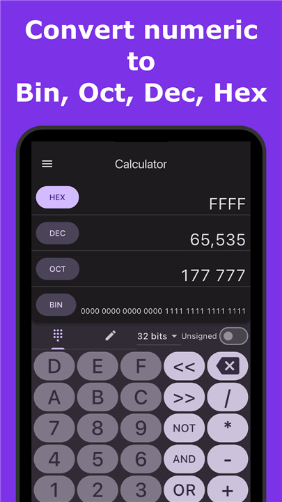 Dev Calc screenshot