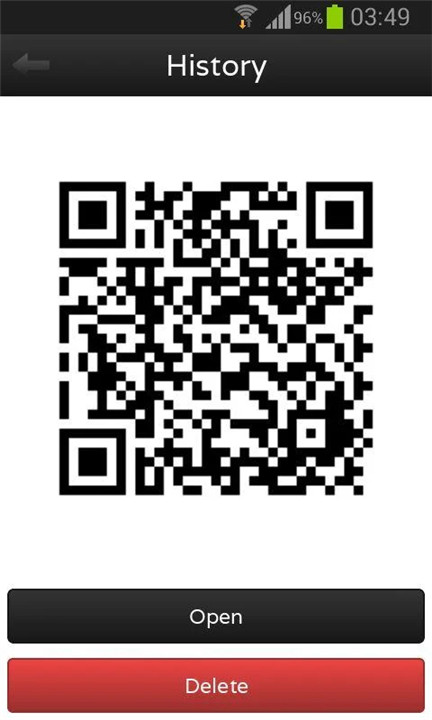 QR Code screenshot