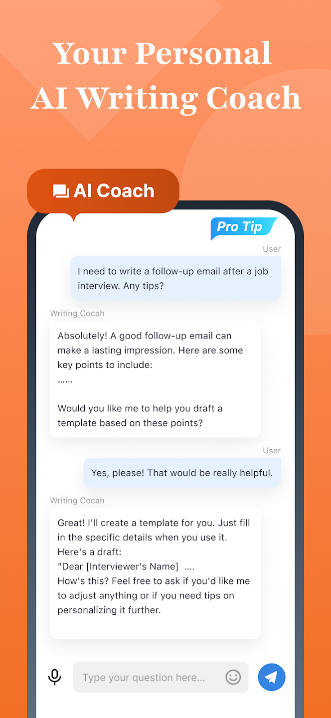 Daily AI Writer: Text & Email screenshot