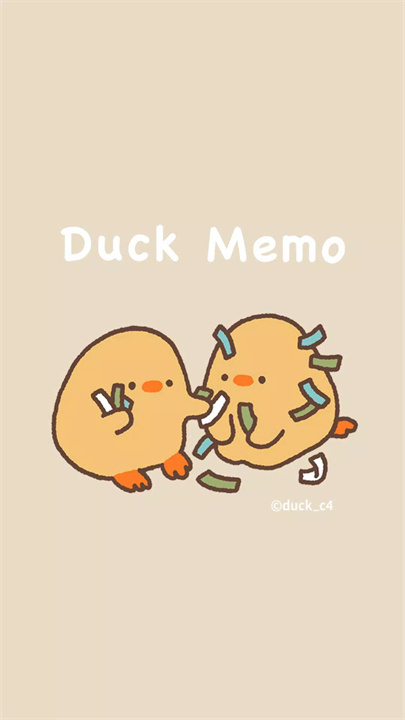 Duck memo 鴨梨子的桌面便利貼 screenshot