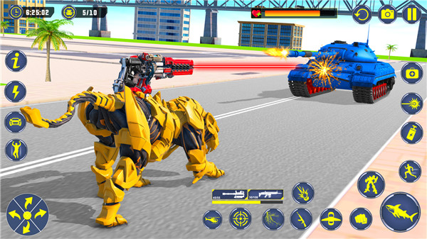 Shark Robot Car Transform Game screenshot