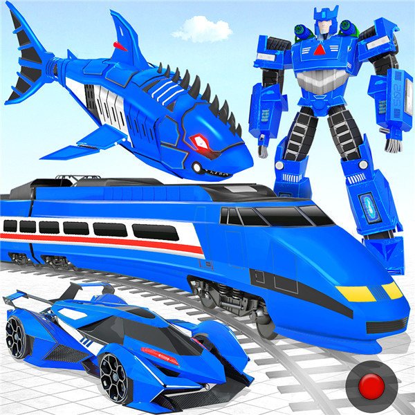 Shark Robot Car Transform Game screenshot