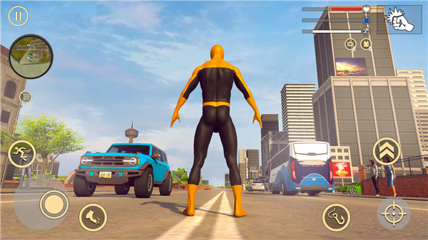 Flying Hero Crime City Battle screenshot