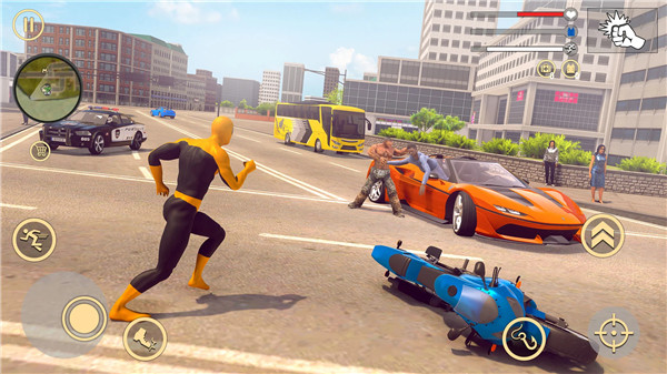 Flying Hero Crime City Battle screenshot