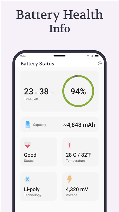 Battery Full Charge Alarm screenshot