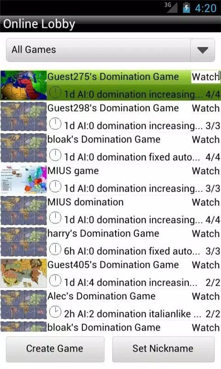 Domination screenshot