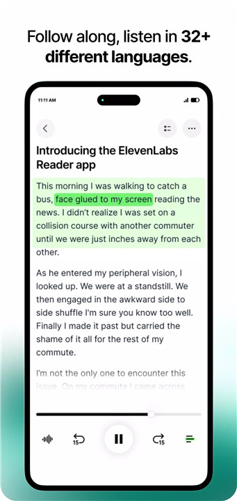 Reader by ElevenLabs screenshot