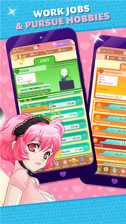 Crush Crush - Idle Dating Sim screenshot