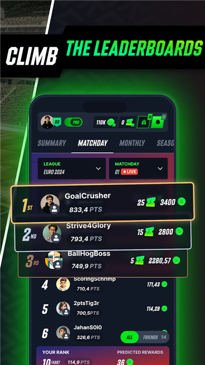 ScoreRush: Predict Football screenshot