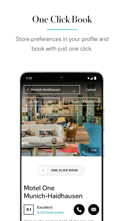 Motel One screenshot