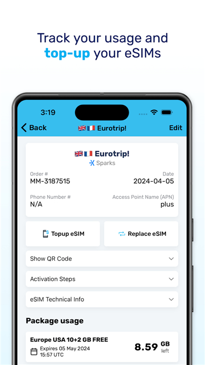 MobiMatter: eSIM Marketplace screenshot