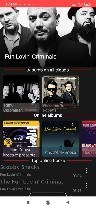 CloudTunes Cloud Stream Player screenshot