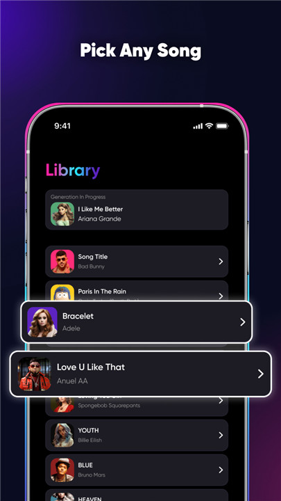 SingUp Music: AI Cover Songs screenshot