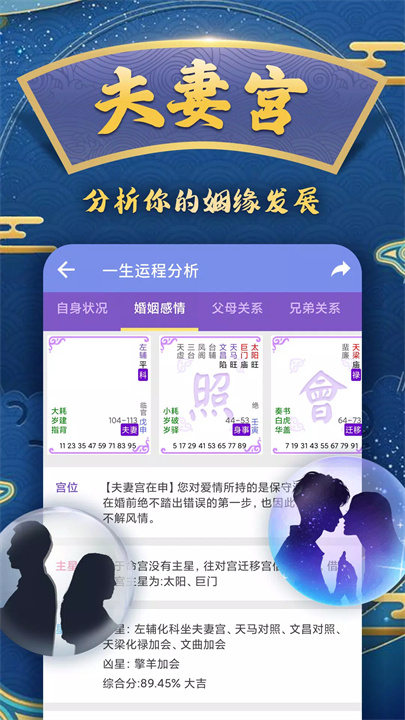 紫微命盘 screenshot