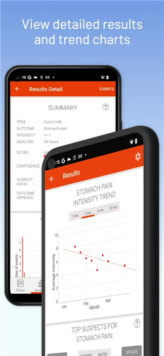 mySymptoms Food Diary screenshot