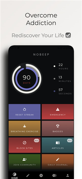 NoBeep: Overcome Fap Addiction screenshot