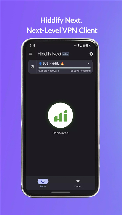 Hiddify Next screenshot