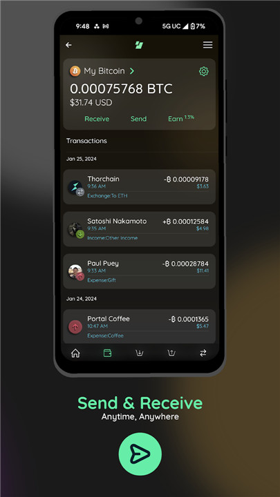 Edge - Bitcoin & Crypto Wallet screenshot