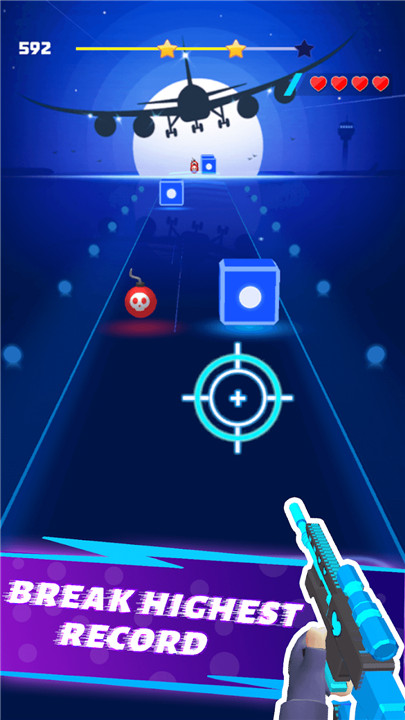 Cyber Shooter Edm Music Game screenshot