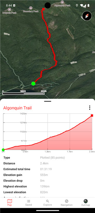 OUTMAP: hike, ski, outdoor screenshot