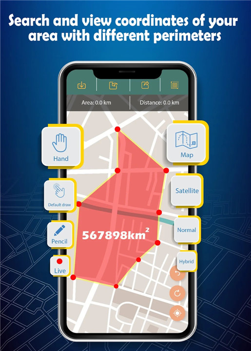 GPS Field Area Measurement App screenshot