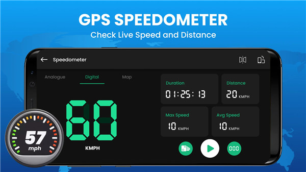 Live Earth Map & Speedometer screenshot