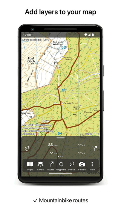 Topo GPS screenshot