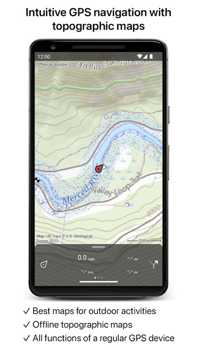 Topo GPS screenshot