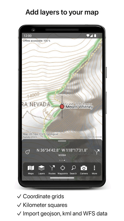 Topo GPS screenshot