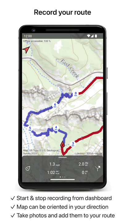 Topo GPS screenshot