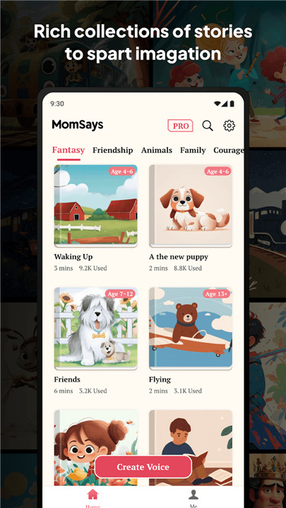 MomSays: AI Bedtime Stories screenshot