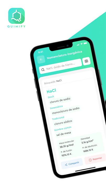 Quimify: Nomenclatura Química screenshot