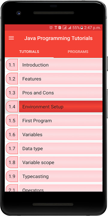 Java Programming Tutorials screenshot